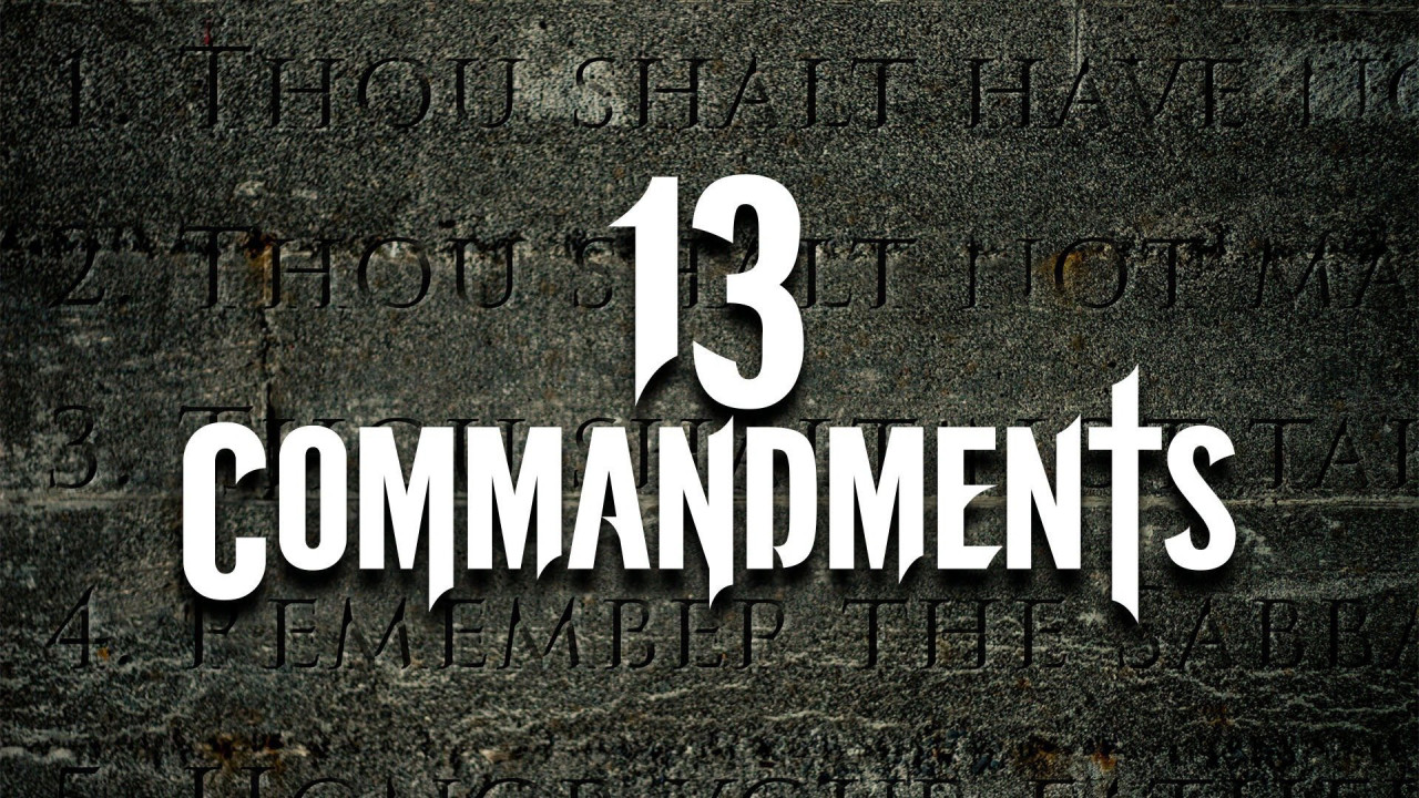 13 Điều Răn - 13 Commandments